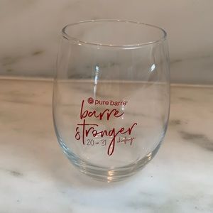 Pure Barre Wine Glass